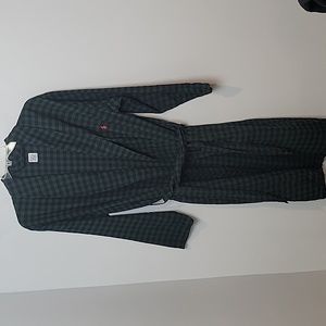 POLO Ralph Lauren Black & Green plaid long robe